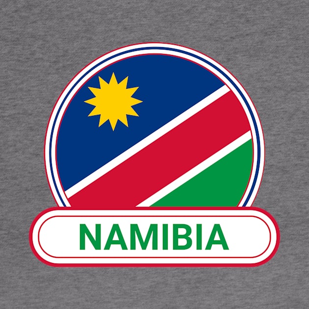 Namibia Country Badge - Namibia Flag by Yesteeyear